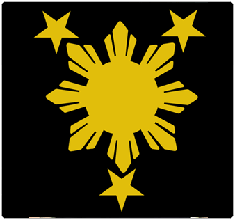 Philippine Sun & Stars Decal
