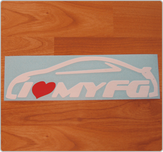 I Love My FG decal