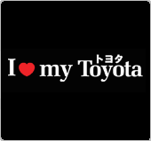 I Love My Toyota Decal